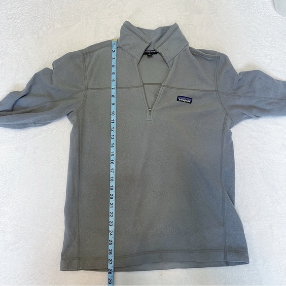 Patagonia Men's Micro D Quarter Zip Pullover Sweater in Grey Medium - Picture 8 of 12